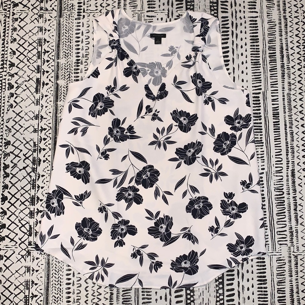 Ann Taylor Floral Tank Top